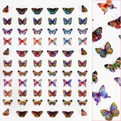 Julia Holographic Butterfly Nail Art Sticker / Kaleidoscope