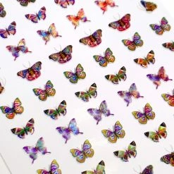 Julia Holographic Butterfly Nail Art Sticker / Kaleidoscope