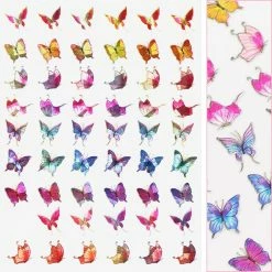 1688 - MeiCaiLin Holographic Butterfly Nail Art Sticker / Fairy