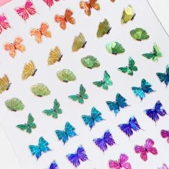 1688 - MeiCaiLin Holographic Butterfly Nail Art Sticker / Prismatic