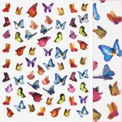 1688 - MeiCaiLin Holographic Butterfly Nail Art Sticker / Vibrant