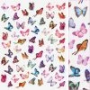 1688 - MeiCaiLin Holographic Butterfly Nail Art Sticker / Lilac