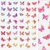 1688 - MeiCaiLin Holographic Butterfly Nail Art Sticker / Sunset