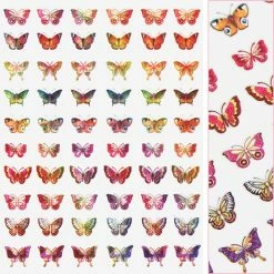 1688 - MeiCaiLin Holographic Butterfly Nail Art Sticker / Eclipse