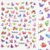 1688 - MeiCaiLin Holographic Butterfly Nail Art Sticker / Daffodils
