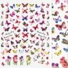 1688 - MeiCaiLin Holographic Butterfly Nail Art Sticker / Irises