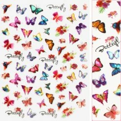 1688 - MeiCaiLin Holographic Butterfly Nail Art Sticker / Dazzling
