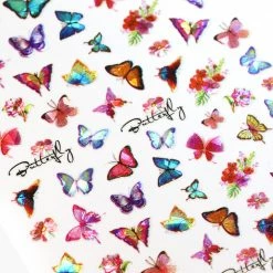 1688 - MeiCaiLin Holographic Butterfly Nail Art Sticker / Dazzling