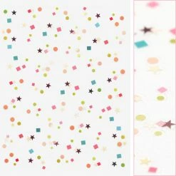 Tensor Kawaii Nail Art Sticker / Retro Confetti