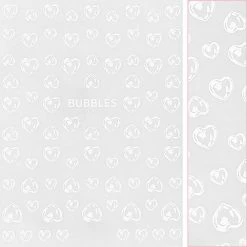 Tensor Kawaii Nail Art Sticker / Heart Bubbles