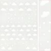 Tensor Summer Nails Kawaii Nail Art Sticker / Dreamy Clouds / White