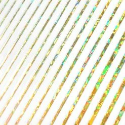 1688 - MeiCaiLin Thin Lines Nail Art Sticker / Holographic Gold