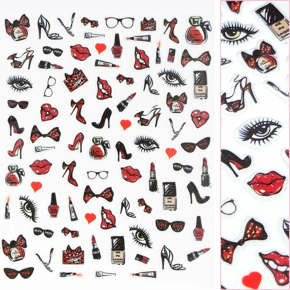 1688 - MeiCaiLin Valentine Nail Art Sticker / Self Love 1 1688 - MeiCaiLin Valentine Nail Art Sticker / Self Love