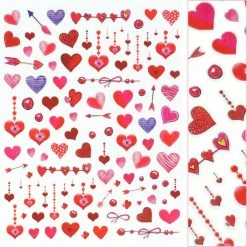 1688 - MeiCaiLin Valentine Nail Art Sticker / Love Dangles
