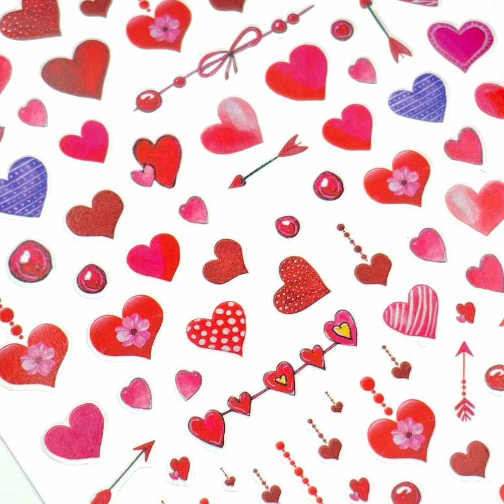 1688 - MeiCaiLin Valentine Nail Art Sticker / Love Dangles 2 1688 - MeiCaiLin Valentine Nail Art Sticker / Love Dangles