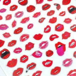 1688 - MeiCaiLin Valentine Nail Art Sticker / Hot Lips