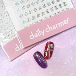 1688 - MeiCaiLin Blackletter Nail Art Sticker / Holographic Silver 5 1688 - MeiCaiLin Blackletter Nail Art Sticker / Holographic Silver