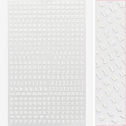 1688 - MeiCaiLin Small Typography Nail Art Sticker / White Best Sellers