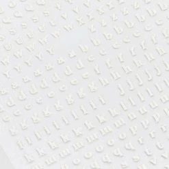 1688 - MeiCaiLin Small Typography Nail Art Sticker / White Best Sellers