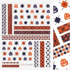 Tensor Spooky Halloween Nail Art Sticker / Wicked Patterns