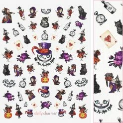 Tensor Spooky Halloween Nail Art Sticker / Dark Wonderland