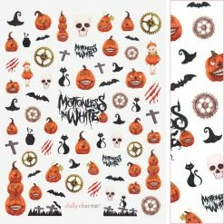 Tensor Spooky Halloween Nail Art Sticker / Creepy Faces