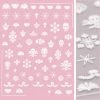 Tensor New Arrivals 3D Embossed Nail Art Sticker / Bohemian Lace