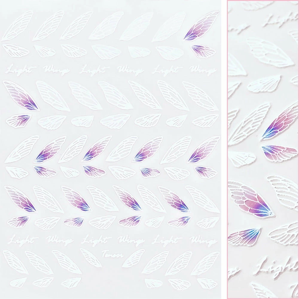 Tensor 3D Embossed Nail Art Sticker / Pixie Wings 1 Tensor 3D Embossed Nail Art Sticker / Pixie Wings