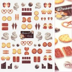 Tensor 3D Embossed Nail Art Sticker / Sweet Bakery