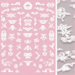 Tensor 3D Embossed Nail Art Sticker / Baroque Filigree