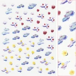 Tensor New Arrivals Floral Nail Art Sticker / Water Lilies