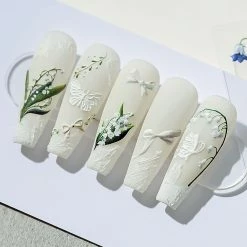 Tensor Floral Nail Art Sticker / Lily Of The Valley New Arrivals