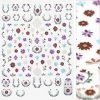 Tensor Floral Nail Art Sticker / Bohemian Embroidery