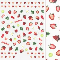 Tensor New Arrivals Valentine Nail Art Sticker / Strawberries