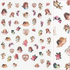 Tensor Valentine Nail Art Sticker / Angels