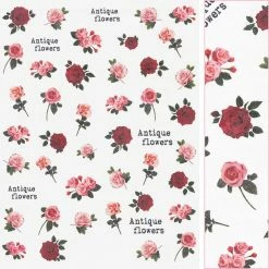 Tensor New Arrivals Floral Nail Art Sticker / Antique Roses