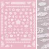 Tensor Floral Nail Art Sticker / Lace Embroidery New Arrivals