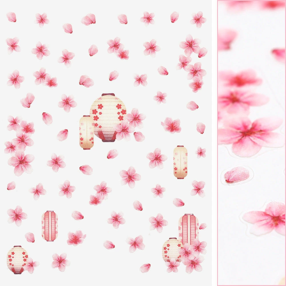 Tensor New Arrivals Floral Nail Art Sticker / Cherry Blossoms 1 Tensor New Arrivals Floral Nail Art Sticker / Cherry Blossoms
