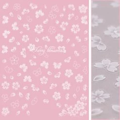 Tensor Floral Nail Art Sticker / White Sakura New Arrivals