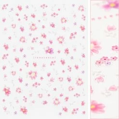 Tensor Floral Nail Art Sticker / Blushing Blossoms