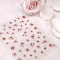 Tensor Floral Nail Art Sticker / Watercolor Roses New Arrivals