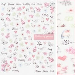 Tensor New Arrivals Floral Nail Art Sticker / Springtime