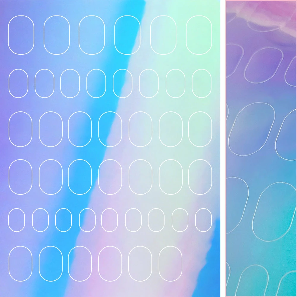 Tensor Iridescent Aurora Nail Art Sticker / Classic Squoval New Arrivals 1 Tensor Iridescent Aurora Nail Art Sticker / Classic Squoval New Arrivals