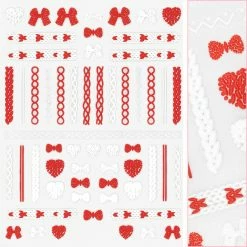 Tensor 3D Embossed Nail Art Sticker / Lovely Sweaters