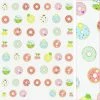 Tensor 3D Embossed Nail Art Sticker / Sweet Donuts New Arrivals