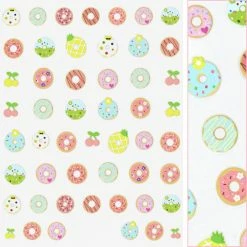 Tensor 3D Embossed Nail Art Sticker / Sweet Donuts New Arrivals