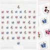 Tensor New Arrivals 3D Embossed Nail Art Sticker / Lace Framed Flowers