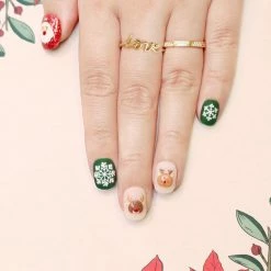 Tensor Holiday 3D Embossed Nail Art Sticker / Snow Festival Candy Nails - 20% Off