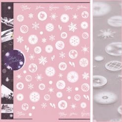Tensor Holiday Festive Nail Art Sticker / Snow Day