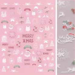 Tensor Holiday Festive Nail Art Sticker / White Christmas